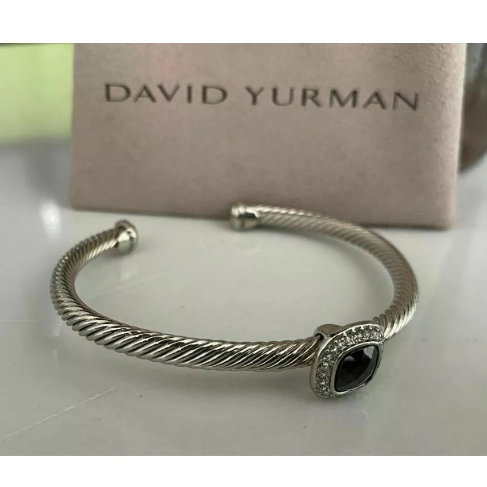 💯David Yurman Nobelesse Onyx & Diamond Bracelet
